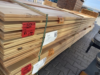 Ca. 83x Douglas Veer en Groef, 18x185mm, lengte 400cm